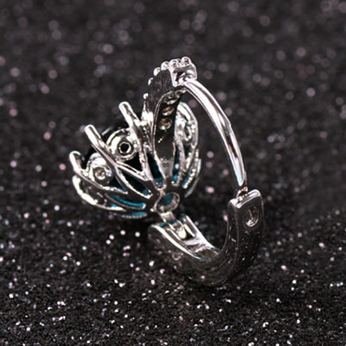 Orecchini da donna con zirconi dalla forma lucida in argento 925 millesimi