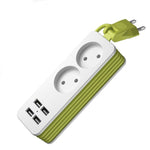 Multipresa 4 Porte USB 1200W con Cavo 1,5 m EU Plug