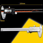Calibro a corsoio elettronico ad alta precisione con display digitale, corpo in plastica, 0-150 mm, 2 Units of mm/inch, 3 Units of mm/in/f