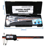 Calibro a corsoio elettronico ad alta precisione con display digitale, corpo in plastica, 0-150 mm, 2 Units of mm/inch, 3 Units of mm/in/f