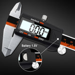 Calibro a corsoio elettronico ad alta precisione con display digitale, corpo in plastica, 0-150 mm, 2 Units of mm/inch, 3 Units of mm/in/f
