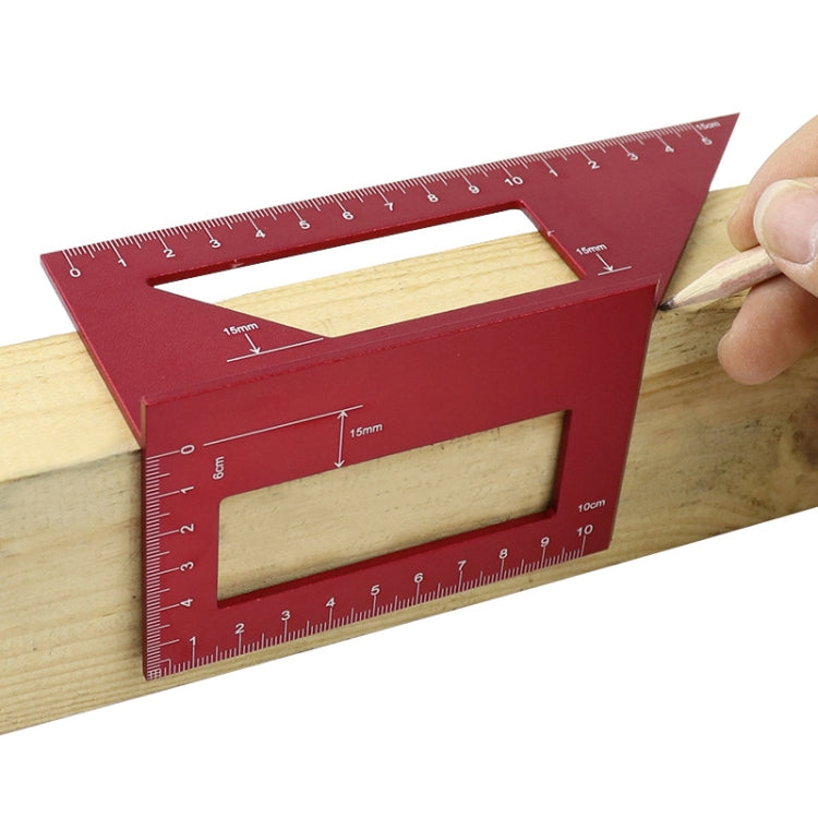 Calibro per marcatura a forma di T per la lavorazione del legno Scriba quadrato multifunzione in lega di alluminio