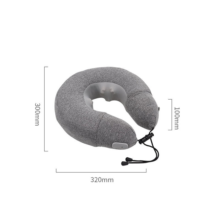 PL60 Massaggiatore per il collo Cuscino per massaggio cervicale della colonna vertebrale Cuscino per collo gonfiabile a forma di U per uso domestico, PL60