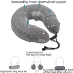 PL60 Massaggiatore per il collo Cuscino per massaggio cervicale della colonna vertebrale Cuscino per collo gonfiabile a forma di U per uso domestico, PL60