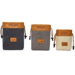 S.C.COTTON Fodera Borsa Protezione digitale impermeabile Borsa per obiettivi SLR portatile Borsa per micro fotocamera singola Borsa fotografica, Beige L, Carbon Black L, Gray L, Beige M, Carbon Black M, Gray M, Beige S, Carbon Black S, Gray S