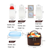 CLS Set di bottiglie per condimenti da esterno 10 in 1 Combinazione di scatole per condimenti da cucina portatili