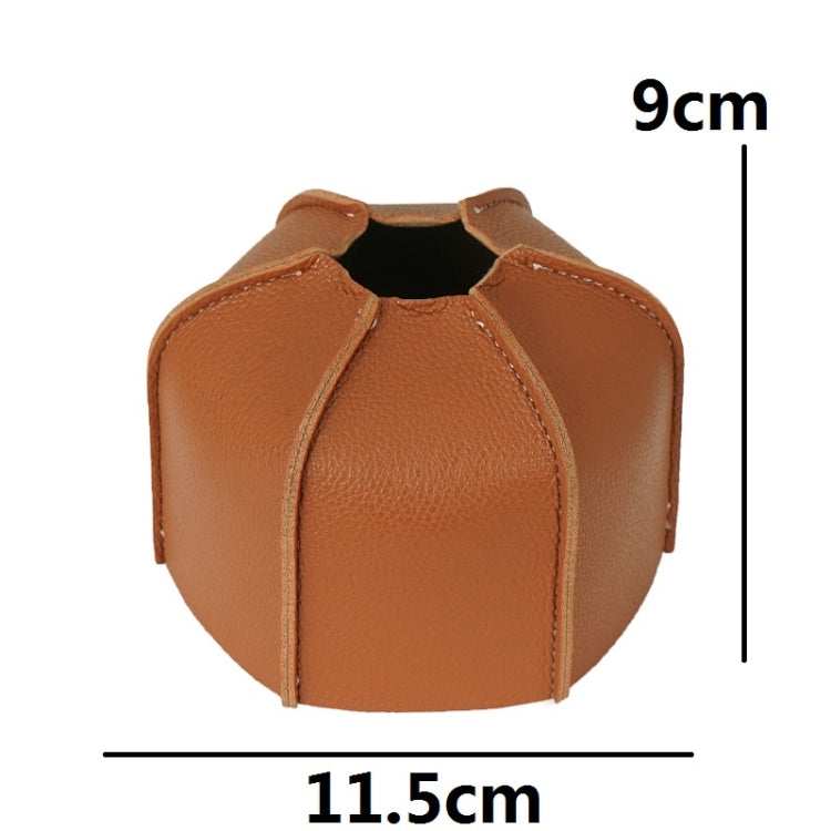 Custodia in pelle per serbatoio del gas piatto da campeggio esterno Lampada a vapore da campeggio Coperchio protettivo in PU per serbatoio del carburante, For 230g Gas Tank, For 450g Gas Tank