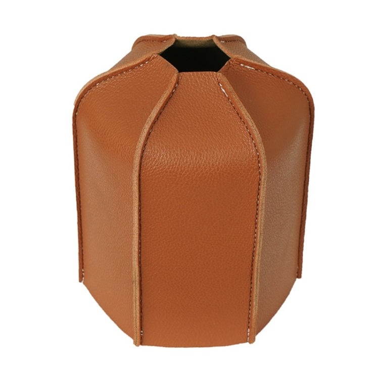 Custodia in pelle per serbatoio del gas piatto da campeggio esterno Lampada a vapore da campeggio Coperchio protettivo in PU per serbatoio del carburante, For 230g Gas Tank, For 450g Gas Tank