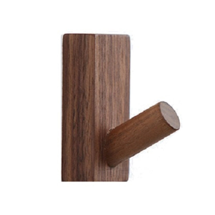 2 pezzi di ingresso in legno massello senza perforazione dietro la porta sul muro gancio appendiabiti appiccicoso, Beech Wood, Oak, Black Walnut