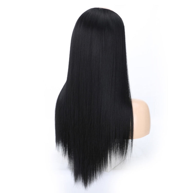Parrucca mezzo copricapo Parrucca a forma di U con capelli lisci lunghi, 1.US-1B# Black, 2.US-1BT0906 #, 3. Black Gradient Sapphire Blue, 4.US-2# Natural Black, 5.US-4# Brown Black, 6.US-4H27#, 7.US-4M30# Linen, 8.US-4M33# Chestnut Color, 9.US-8#      ...