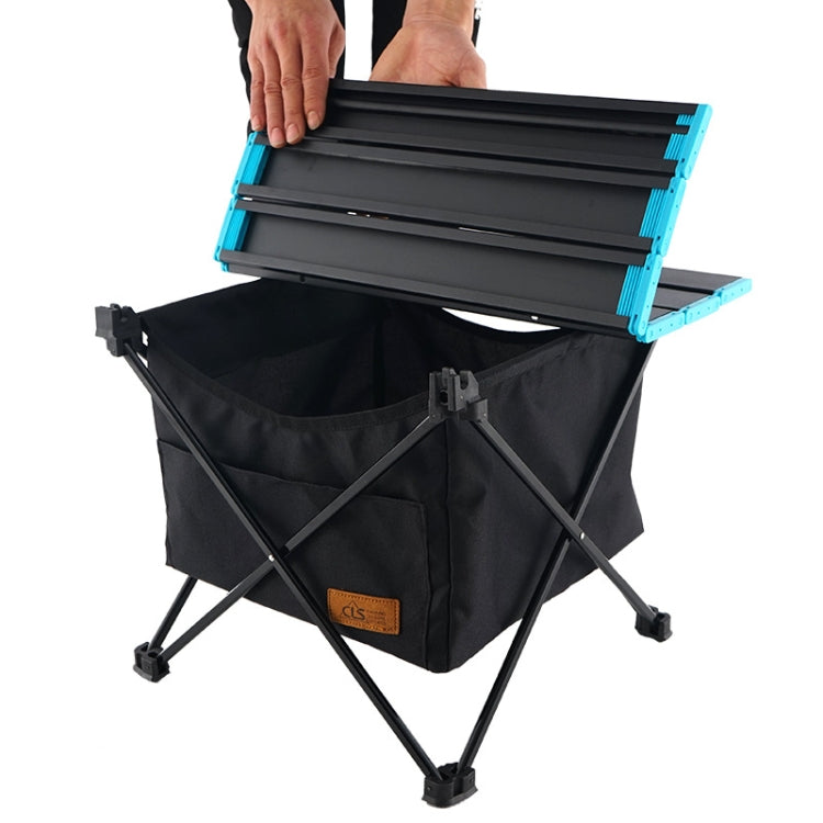 CLS Borsa da appendere per tavolo da picnic pieghevole per esterni Borsa da appendere portatile invisibile per riporre oggetti, Stile:, Small Pocket, Large Pocket, Black Table + Small Pocket, Table Small + Small Pocket, Table Medium + Large Pocket