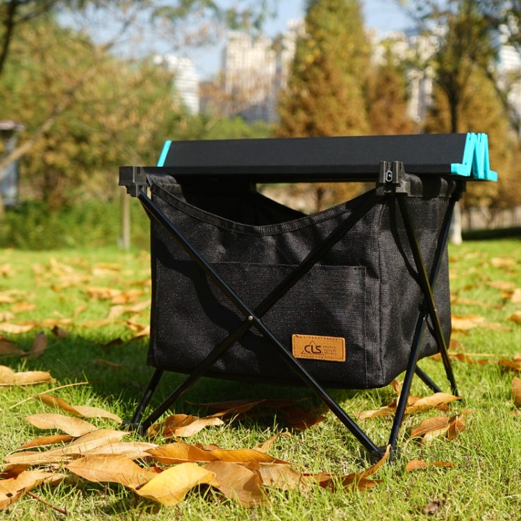 CLS Borsa da appendere per tavolo da picnic pieghevole per esterni Borsa da appendere portatile invisibile per riporre oggetti, Stile:, Small Pocket, Large Pocket, Black Table + Small Pocket, Table Small + Small Pocket, Table Medium + Large Pocket