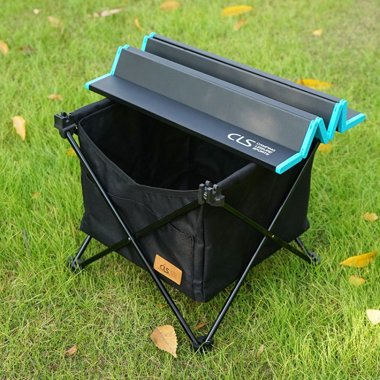 CLS Borsa da appendere per tavolo da picnic pieghevole per esterni Borsa da appendere portatile invisibile per riporre oggetti, Stile:, Small Pocket, Large Pocket, Black Table + Small Pocket, Table Small + Small Pocket, Table Medium + Large Pocket