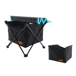 CLS Borsa da appendere per tavolo da picnic pieghevole per esterni Borsa da appendere portatile invisibile per riporre oggetti, Stile:, Small Pocket, Large Pocket, Black Table + Small Pocket, Table Small + Small Pocket, Table Medium + Large Pocket