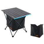 CLS Borsa da appendere per tavolo da picnic pieghevole per esterni Borsa da appendere portatile invisibile per riporre oggetti, Stile:, Small Pocket, Large Pocket, Black Table + Small Pocket, Table Small + Small Pocket, Table Medium + Large Pocket