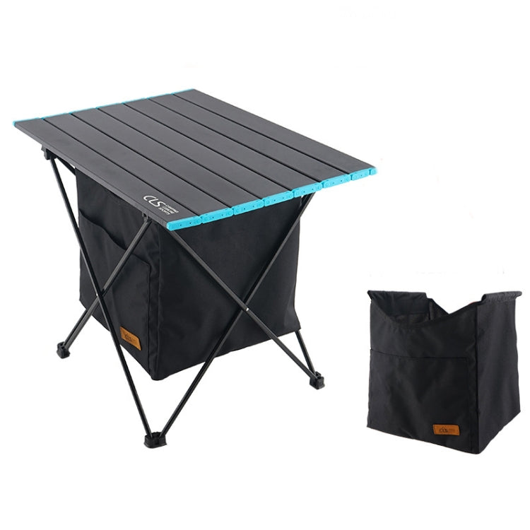 CLS Borsa da appendere per tavolo da picnic pieghevole per esterni Borsa da appendere portatile invisibile per riporre oggetti, Stile:, Small Pocket, Large Pocket, Black Table + Small Pocket, Table Small + Small Pocket, Table Medium + Large Pocket