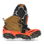 Ramponi da arrampicata per alpinismo da esterno in acciaio inossidabile da 13 denti Copriscarpe antiscivolo da trekking, dimensioni:, 13 Teeth M（Orange）