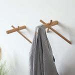 Appendiabiti da parete in legno massello, Beech Hook, Black Walnut Hook