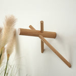 Appendiabiti da parete in legno massello, Beech Hook, Black Walnut Hook