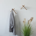Appendiabiti da parete in legno massello, Beech Hook, Black Walnut Hook