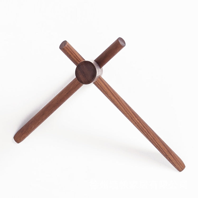 Appendiabiti da parete in legno massello, Beech Hook, Black Walnut Hook