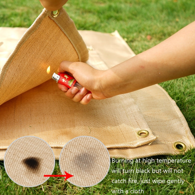 Panno ignifugo in fibra di vetro per barbecue da picnic CLS, Small (46x44 cm), Medium (80x60 cm), Large (100x80 cm)