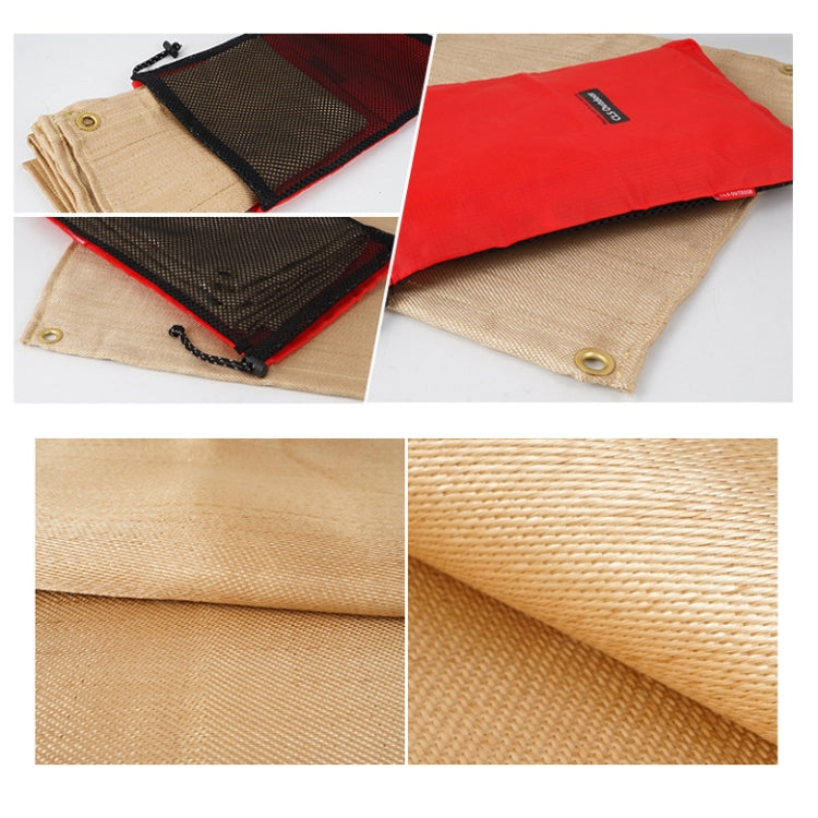 Panno ignifugo in fibra di vetro per barbecue da picnic CLS, Small (46x44 cm), Medium (80x60 cm), Large (100x80 cm)