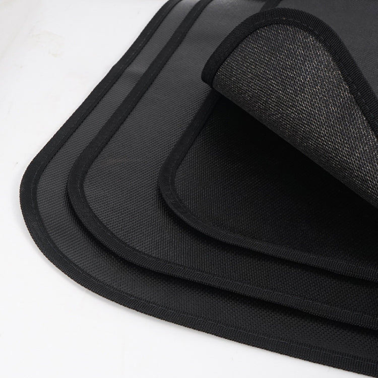 Tappetino isolante termico per barbecue da picnic in tessuto ignifugo in silicone CLS da campeggio all'aperto, S: 350x340mm, M: 450x370mm, L: 600x520mm, XL: 800x750mm