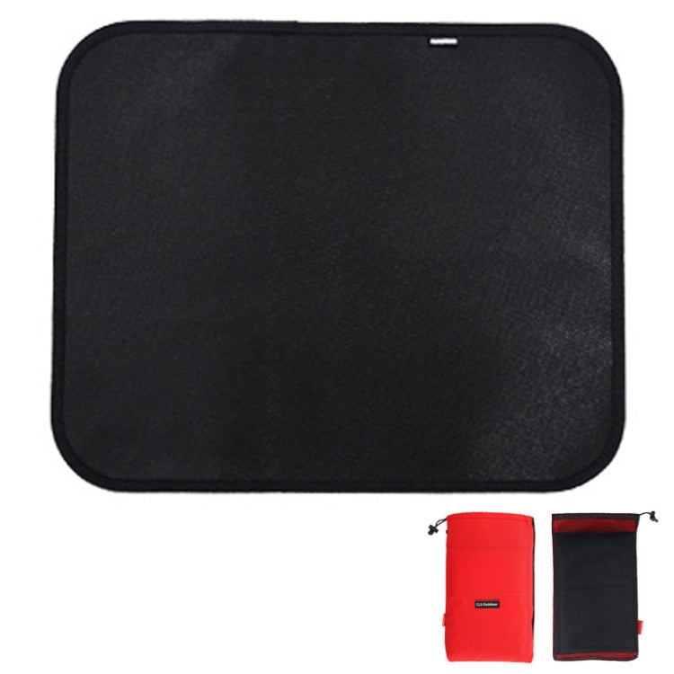 Tappetino isolante termico per barbecue da picnic in tessuto ignifugo in silicone CLS da campeggio all'aperto, S: 350x340mm, M: 450x370mm, L: 600x520mm, XL: 800x750mm
