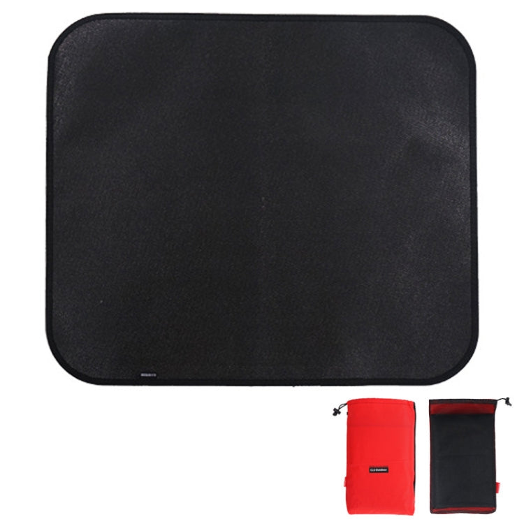 Tappetino isolante termico per barbecue da picnic in tessuto ignifugo in silicone CLS da campeggio all'aperto, S: 350x340mm, M: 450x370mm, L: 600x520mm, XL: 800x750mm