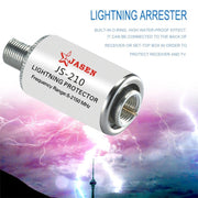 JS-210 5-2150MHz Lighting Protector Dispositivi di protezione TV satellitare coassiale Llight Scaricatore antenna satellitare