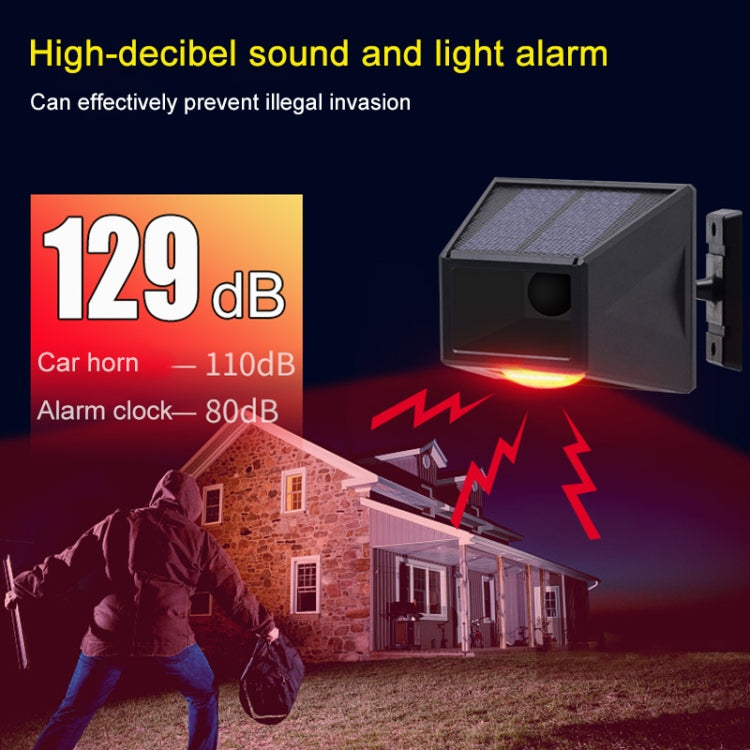 Allarme solare senza fili N911F 129dB con sensore corpo