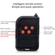 N911F 129dB Telecomando senza fili Allarme luminoso sonoro a induzione solare del corpo umano, N911F