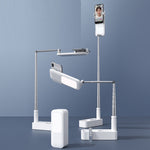 Staffa pieghevole 1,3 m con luce LED per trasmissione wireless