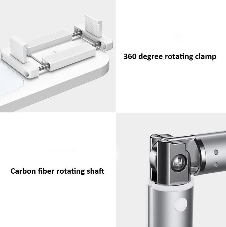 Staffa pieghevole 1,3 m con luce LED per trasmissione wireless