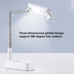Staffa pieghevole 1,3 m con luce LED per trasmissione wireless
