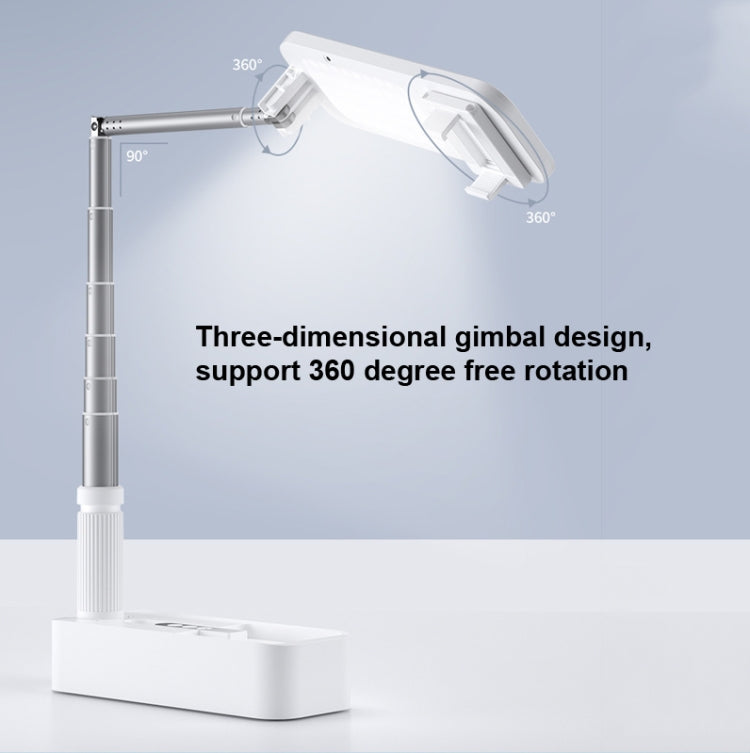 Staffa pieghevole 1,3 m con luce LED per trasmissione wireless