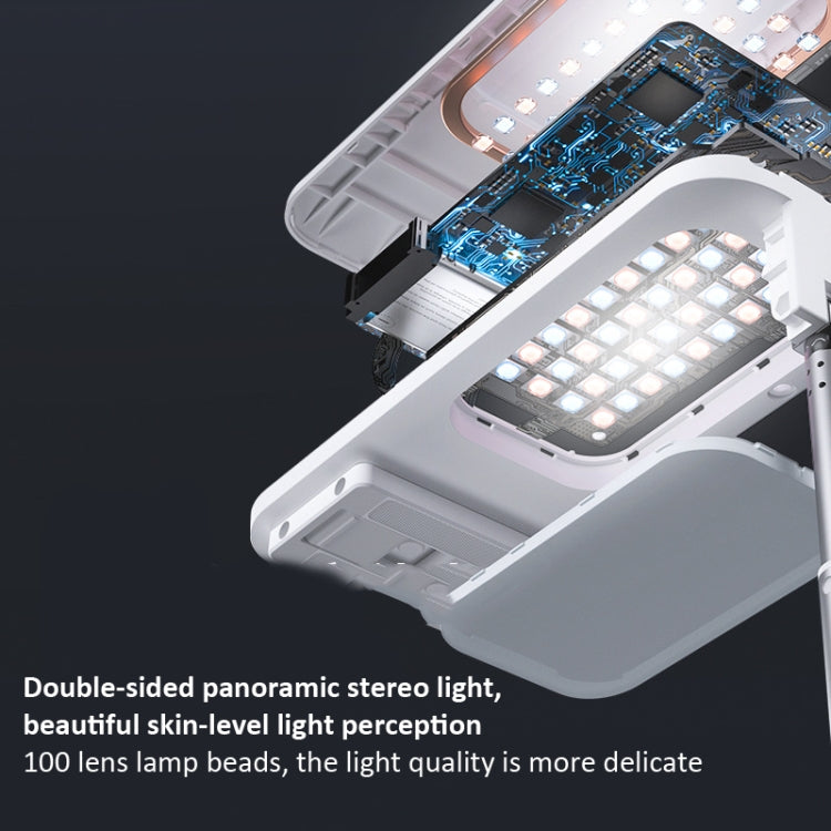 Staffa pieghevole 1,3 m con luce LED per trasmissione wireless