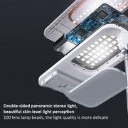 Staffa pieghevole 1,3 m con luce LED per trasmissione wireless