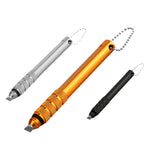 PGM Golf Club Cleaner Strumento per la pulizia delle scanalature della faccia delle mazze, consegna di colori casuali, Flat Knife, Plum Knife