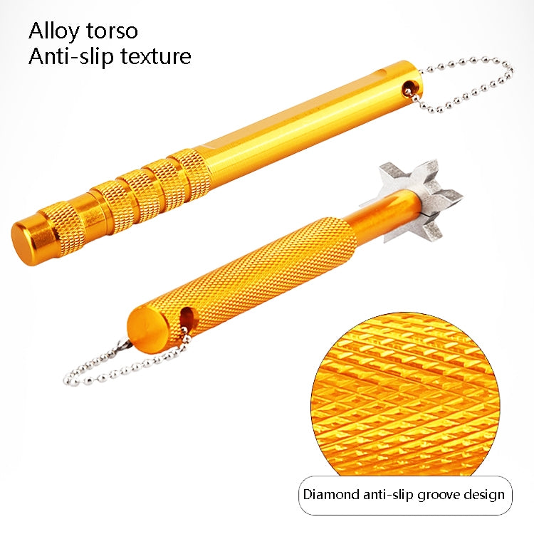 PGM Golf Club Cleaner Strumento per la pulizia delle scanalature della faccia delle mazze, consegna di colori casuali, Flat Knife, Plum Knife