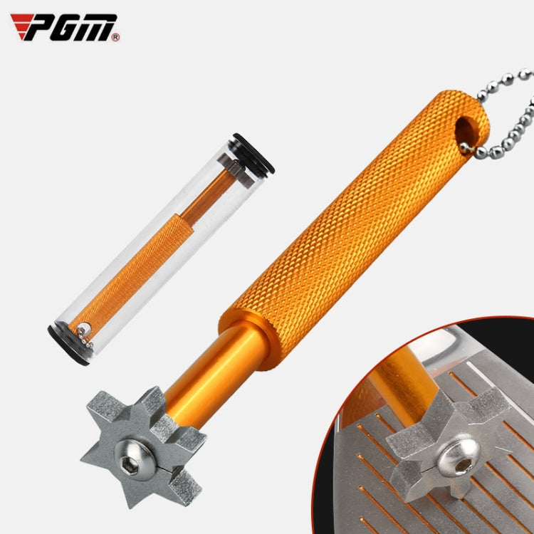 PGM Golf Club Cleaner Strumento per la pulizia delle scanalature della faccia delle mazze, consegna di colori casuali, Flat Knife, Plum Knife