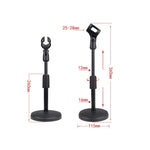 Supporto microfono da tavolo 2 pezzi per microfoni 25-28 mm