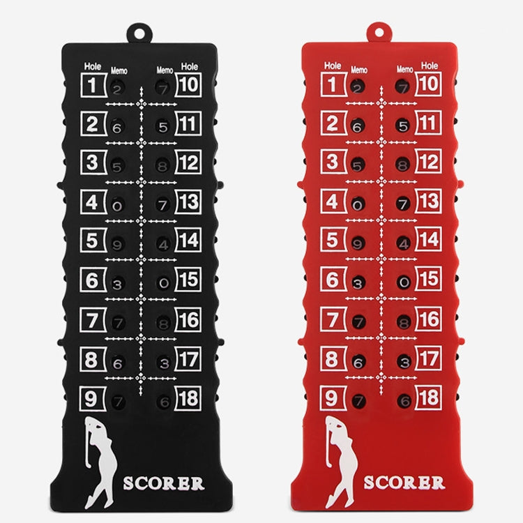 PGM 2 PCS Dispositivo di punteggio da golf Dispositivo di punteggio quadrato a 18 buche Accessori da golf, colore casuale Deilvery, 18 Hole Square
