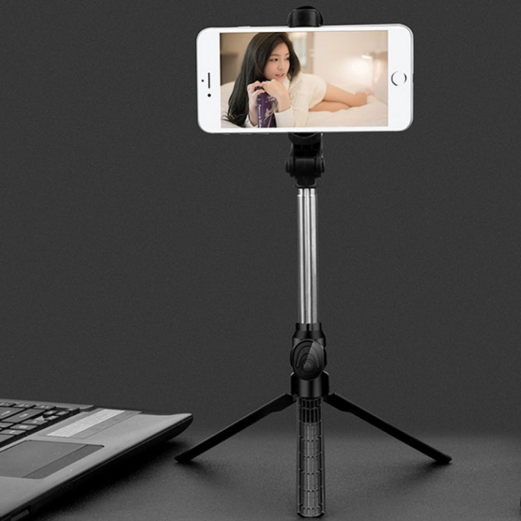 Treppiede Bluetooth XT10 con selfie stick per smartphone