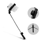 Treppiede Bluetooth XT10 con selfie stick per smartphone