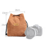 S.C.COTTON Liner Antiurto Protezione digitale Borsa per obiettivi SLR portatile Borsa per micro fotocamera singola, Square Khaki L, Square Blue L, Square Gray L, Square Brown L, Square Black L, Square Khaki M, Square Blue M, Square Gray M, Square Brown...