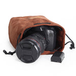 S.C.COTTON Liner Antiurto Protezione digitale Borsa per obiettivi SLR portatile Borsa per micro fotocamera singola, Square Khaki L, Square Blue L, Square Gray L, Square Brown L, Square Black L, Square Khaki M, Square Blue M, Square Gray M, Square Brown...