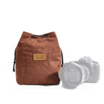 S.C.COTTON Liner Antiurto Protezione digitale Borsa per obiettivi SLR portatile Borsa per micro fotocamera singola, Square Khaki L, Square Blue L, Square Gray L, Square Brown L, Square Black L, Square Khaki M, Square Blue M, Square Gray M, Square Brown...