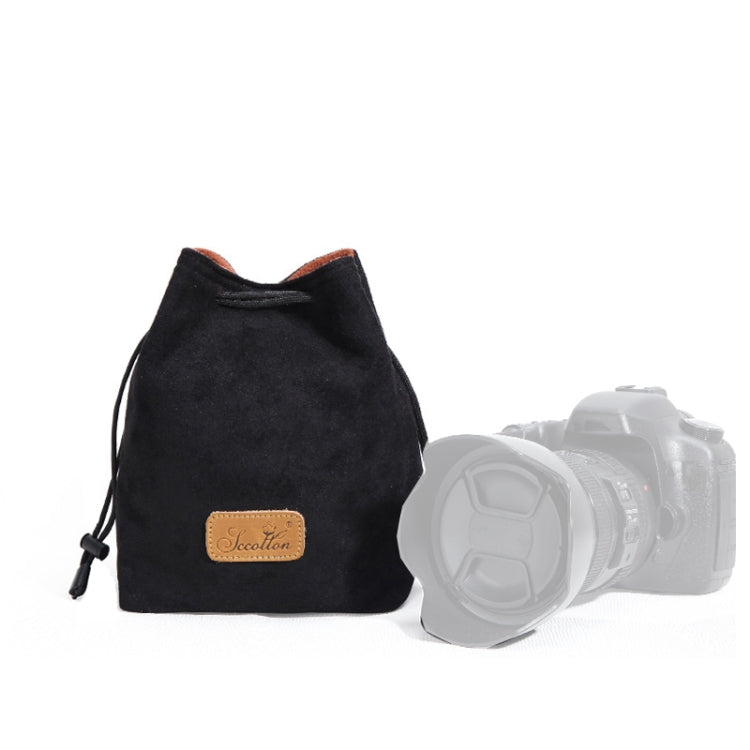 S.C.COTTON Liner Antiurto Protezione digitale Borsa per obiettivi SLR portatile Borsa per micro fotocamera singola, Square Khaki L, Square Blue L, Square Gray L, Square Brown L, Square Black L, Square Khaki M, Square Blue M, Square Gray M, Square Brown...